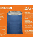 Vango Polaris Kingsize Sleeping Bag (Neptune)