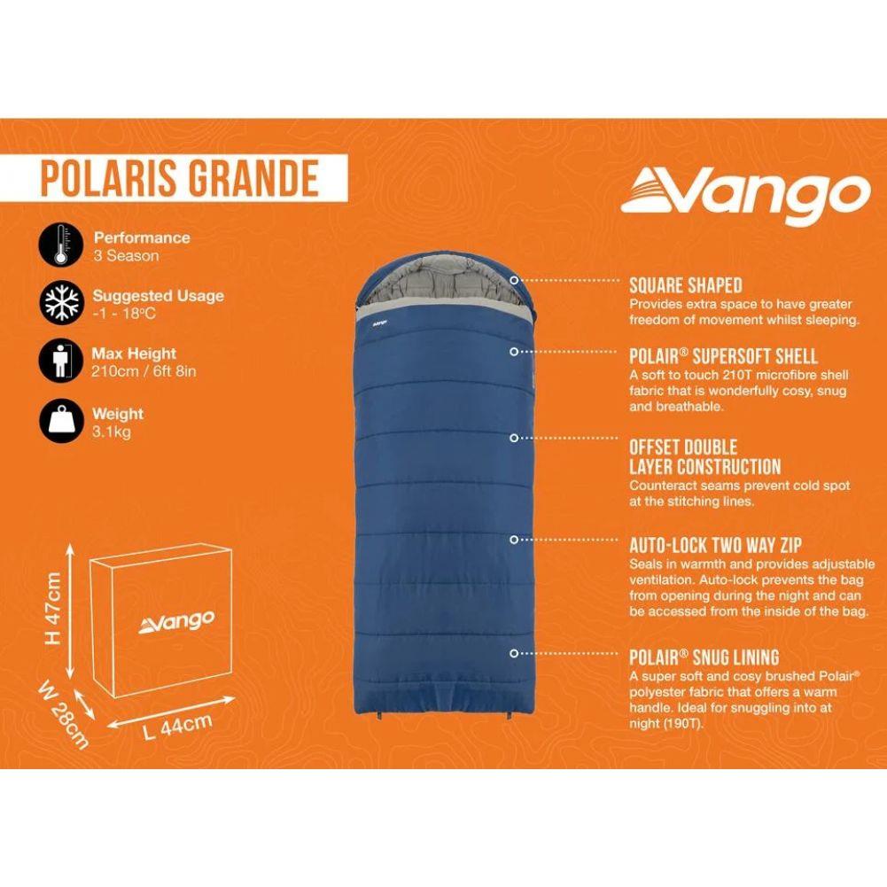 Vango Polaris Grande Sleeping Bag (Neptune)