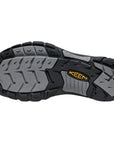 Keen Men's Newport Leather Sandal (Black/Steel Grey) base