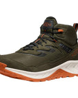 Keen Men's Hightrail Waterproof Hiking Boot (Forest Night/Gold Flame) single