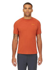 RAB Men's Sonic Tee (Red Clay) model front