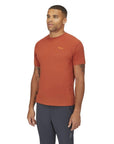 RAB Men's Sonic Tee (Red Clay) model angle