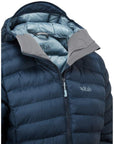 Rab Women's Cirrus Alpine Insulated Jacket (Tempest Blue/Orion Blue) front model angle