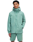Berghaus Men's Deluge Pro 3.0 Waterproof Jacket (Green) fron closer
