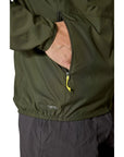 Rab Men's Windgather Hooded Jacket (Army) hand in pocket