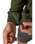 Rab Men's Windgather Hooded Jacket (Army) sleeve