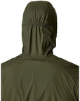 Rab Men's Windgather Hooded Jacket (Army) back hood