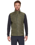 Rab Men's Cirrus Flex Insulated Vest (Light Khaki/Army) model front