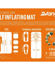 Vango Trek Pro 3 Compact Self-Inflating Sleep Mat (Light Olive) 2025
