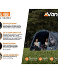 Vango Tahoe 400 - 4-Man Tent (Deep Blue) more info