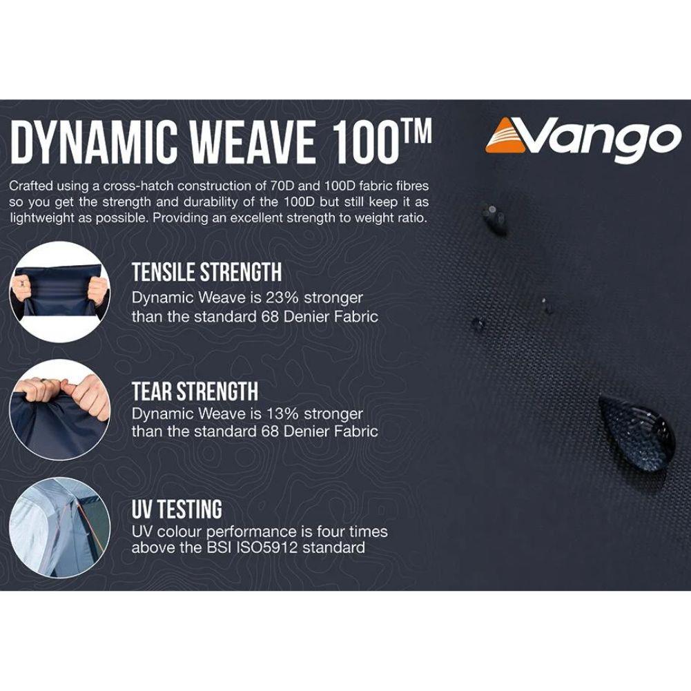 Vango Tacoma 400 Tent Package - 4-Man Tent with Footprint (Deep Blue)