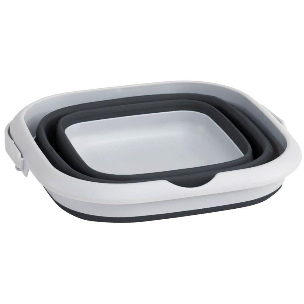 Outwell Collaps Bucket Square w/lid (Navy Night) flat