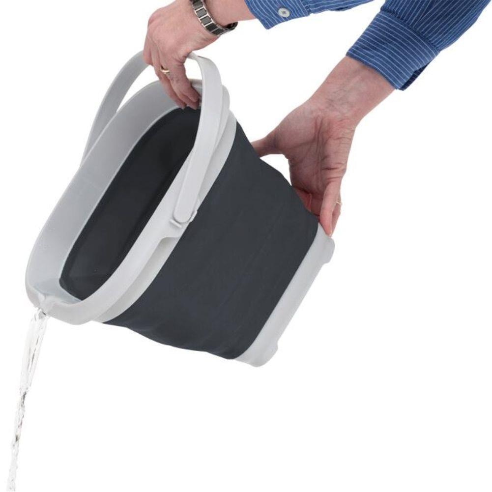 Outwell Collaps Bucket Square w/lid (Navy Night) pour