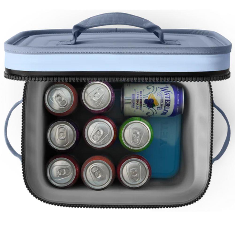 Yeti Hopper Flip 12 Soft Cooler (Big Sky Blue) cans