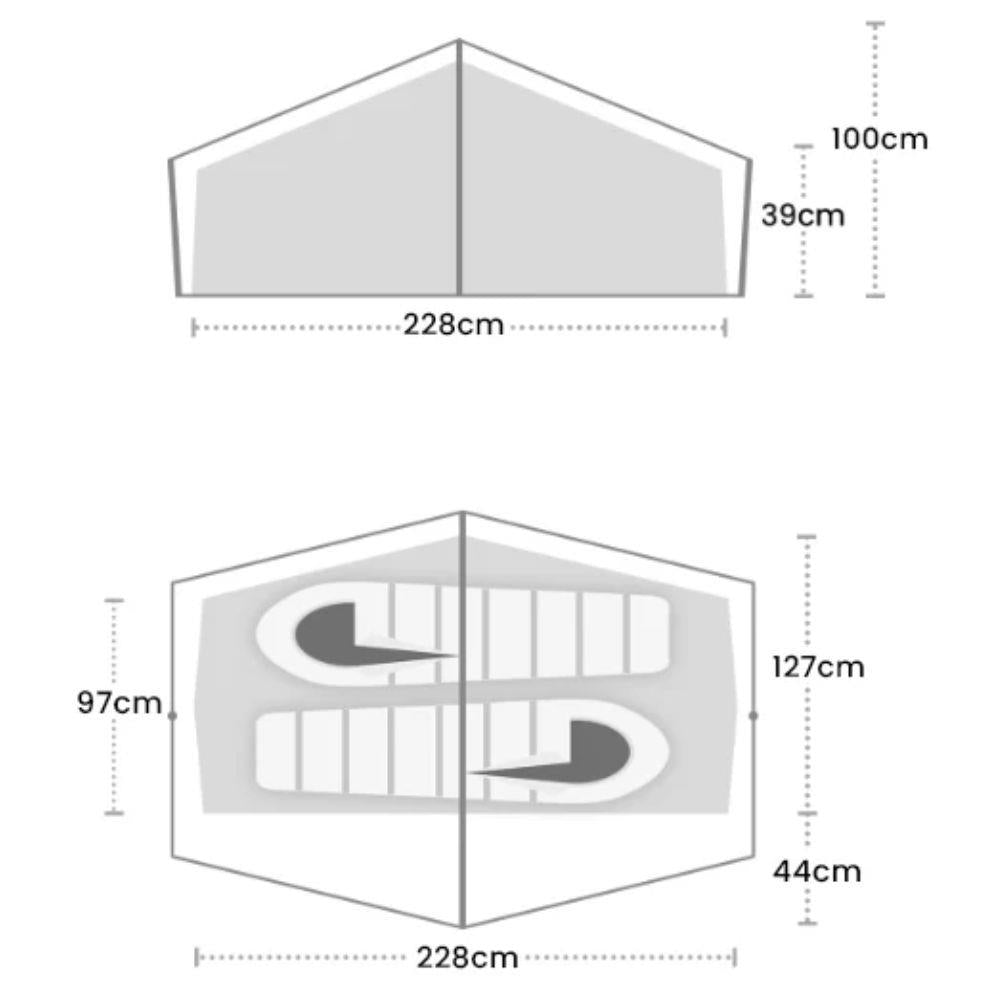 Wild Country Norte Compact 2 Tent - 2 Man Lightweight Tent