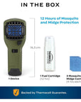 Thermacell MR300 Mosquito & Midge Repeller (Olive) whats in the box