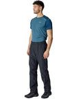 Rab Men's Downpour Waterproof Pants - Long (Black) model angle