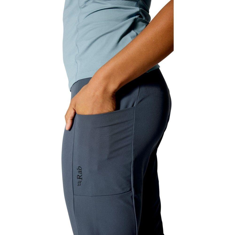 Rab Women's Elevation Pants (Steel)
 hand in pocket