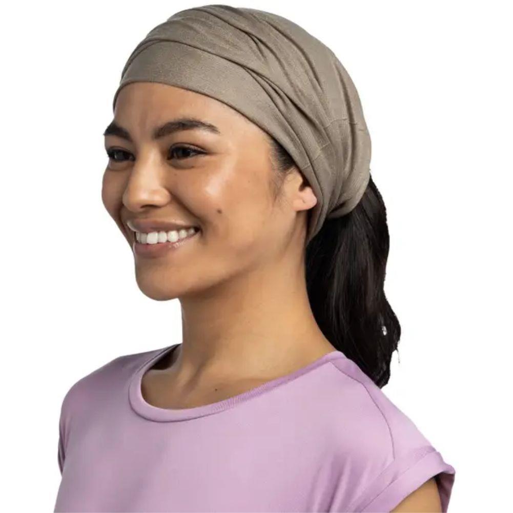 Buff Coolnet Uv Insect Shield Neckwear (Solid Tundra Khaki) headwear