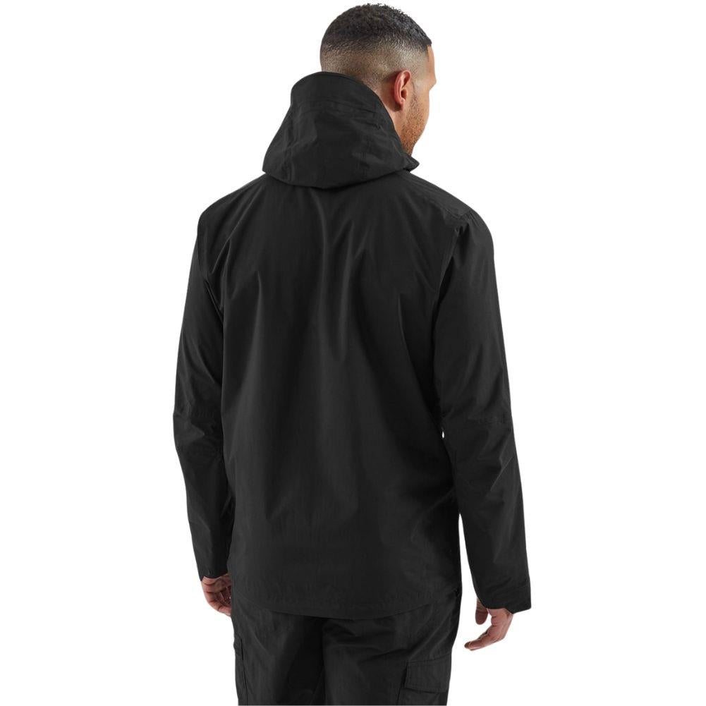 Rab Men's Downpour Mountain Waterproof Jacket (Black) model back