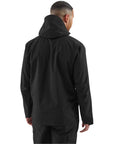 Rab Men's Downpour Mountain Waterproof Jacket (Black) model back
