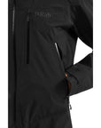 Rab Men's Downpour Mountain Waterproof Jacket (Black) hand in pocket