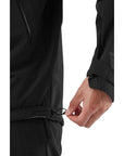 Rab Men's Downpour Mountain Waterproof Jacket (Black) pulley