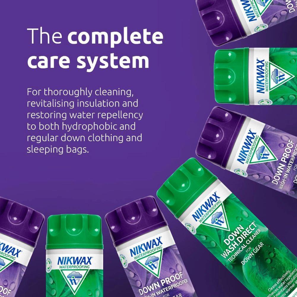 Nikwax Down Wash/Down Proof Twin Pack 300ml care system