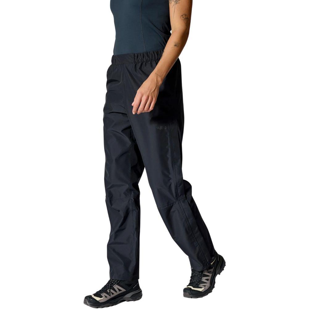 Rab Women's Downpour Waterproof Pants - Regular (Black)