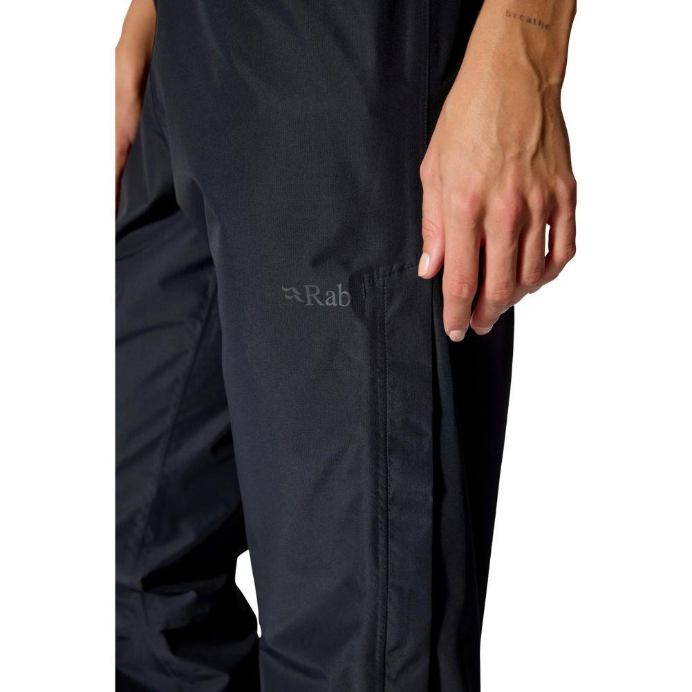 Rab Women's Downpour Waterproof Pants - Regular (Black)
