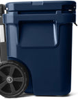 Yeti Roadie 32 Wheeled Cool Box (Navy) side view