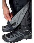 Rab Men's Downpour Mountain Waterproof Pants - Regular (Black) open