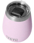 Yeti Rambler 10 oz (296 ml) Wine Tumbler (Cherry Blossom) top angle