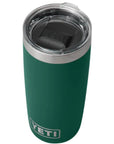 Yeti Rambler 10 OZ Tumbler (Black Forest Green) top