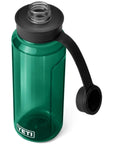 Yeti Yonder Tether 34oz (1L) Water Bottle (Black Forest Green) lid off