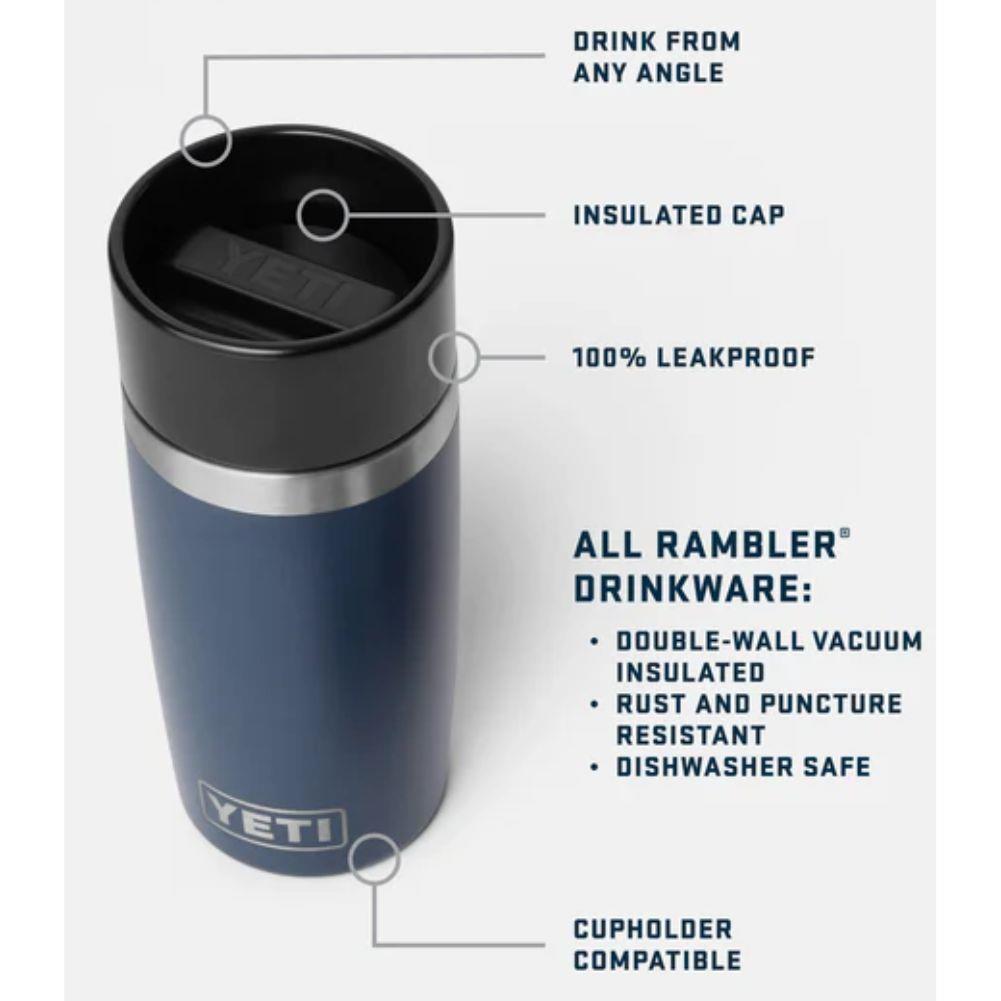 Yeti Rambler 12 oz (355 ml) Travel Bottle/Commuter Cap (Black Forest Green)