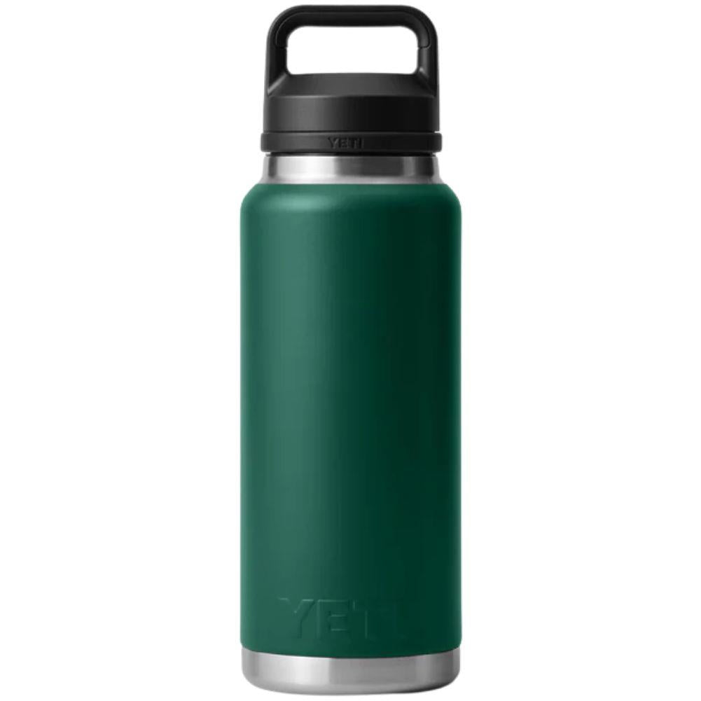 Yeti Rambler 36 oz (1065 ml) Bottle With Chug Cap (Black Forest Green) back