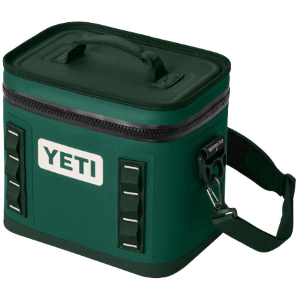 Yeti Hopper Flip 8 Soft Cooler (Black Forest Green) closed lid