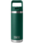 Yeti Rambler 18 Oz Bottle With Straw Cap (Black Forest Green)