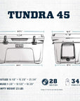 Yeti Tundra 45 Cool Box (Black Forest Green)