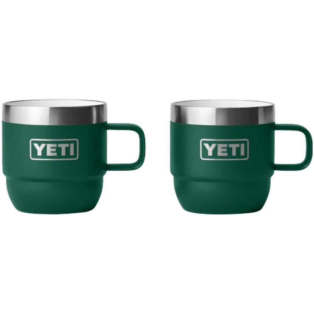YETI Rambler 6 OZ Stackable Mug 2 Pack (Black Forest Green