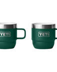 YETI Rambler 6 OZ Stackable Mug 2 Pack (Black Forest Green)
