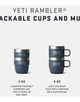 YETI Rambler 6 OZ Stackable Mug 2 Pack (Black Forest Green)
