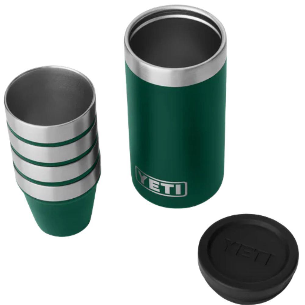Yeti Shot Glasses With Case (Black Forest Green) disassemble