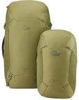 Lowe Alpine Women's Escape Tour ND50+15L Backpacking Pack (Chlorite Green) front pair