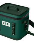 Yeti Hopper Flip 12 Soft Cooler (Black Forest Green) angle