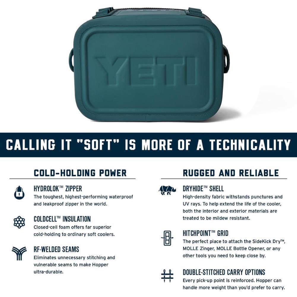 Yeti Hopper Flip 12 Soft Cooler (Black Forest Green) info