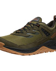 Keen Men’s Hightrail Waterproof Hiking Shoe (Winter Moss/Gold Flame) left angle