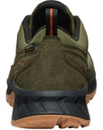 Keen Men’s Hightrail Waterproof Hiking Shoe (Winter Moss/Gold Flame) back