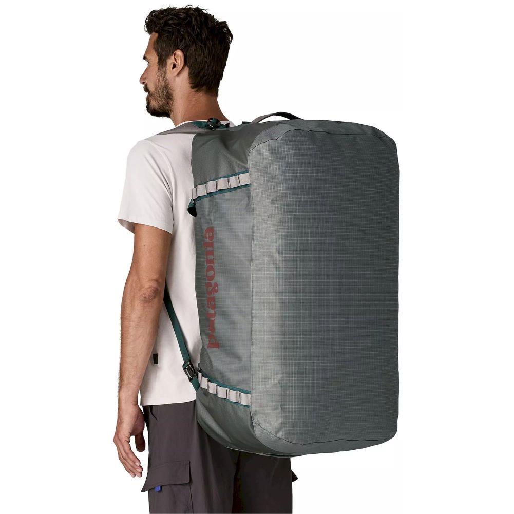 hex grey patagonia black hole duffel Bag 100L (Noble Grey) – Summits Outdoor main-range Harmony School of Innovation Color:Gold / Emerald Linen removable shoulder straps let
